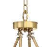 Buy cheap Modern copper chandelier Round Body With lampshade (WH-PC-12) from wholesalers