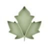 Buy cheap Food Grade Toddler Silicone Plates , Maple Shape Suction Divided Plate Unbreakable from wholesalers