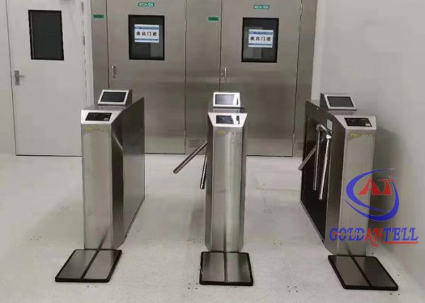 Buy cheap Three Passageways ESD Electric Tripod Turnstile Gate Portable 3 Arm For Workshop from wholesalers