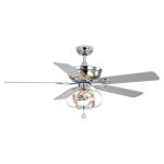 80Ra 65W 52 Inch Remote Control Ceiling Fan Commercial Ceiling Fans For