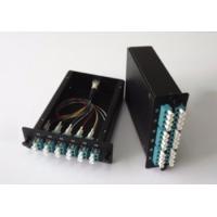 Buy cheap Black Fiber Patch Panel 24 Port MTP MPO Module Fiber Optic Patch Panel product