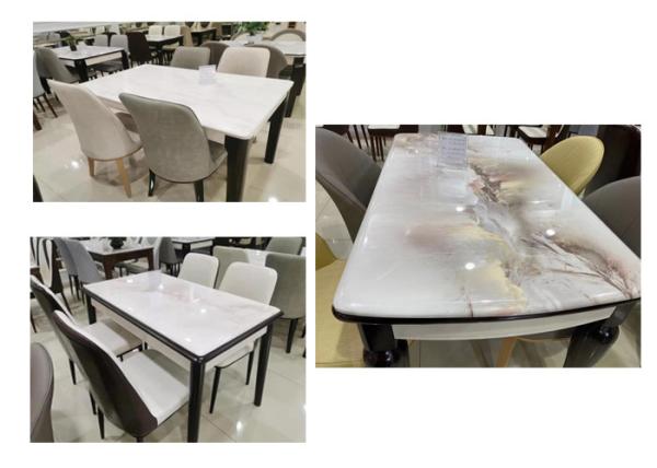 Buy cheap Nordic Style Solid Wood Dinette Hard Granite Surface For Household from wholesalers