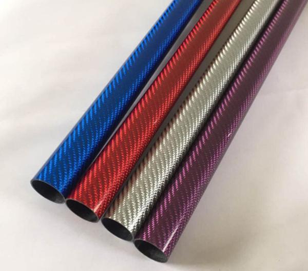 High Modulus Carbon Fiber Equipment Multi-Color Kevlar Aramid Carbon Fiber Tube