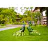 Buy cheap Colorful Animal Peacock Metal Garden Ornament Artistic Weatherproof from wholesalers
