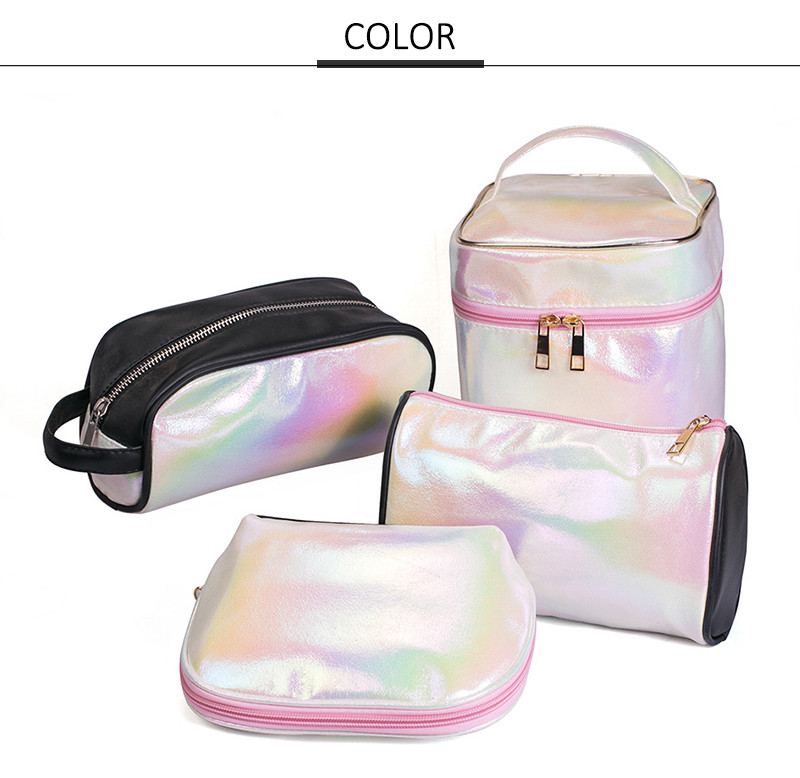 Round Cylinder Bucket Makeup Bag Barrel Cosmetic Toiletry Bag Waterproof