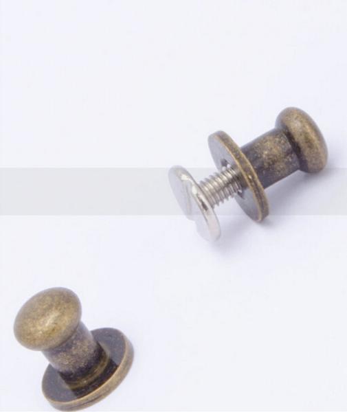 Buy cheap Leather Craft 6.5mm Head Screwback Button Stud Antique Brass from wholesalers