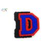 Buy cheap D Letters Caps Chenille Custom Iron On Patches For Hoodies Clothing from wholesalers