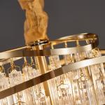 Round glass chandelier for living room dining room lounge chandelier(WH-CY-231)