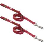 Adjustable Custom Printed LOGO Pet Dog Leash , Durable Nylon Rope Dog Leash