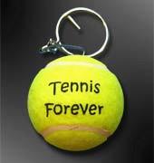 Buy cheap promotional logo printed tennis ball keychain from wholesalers