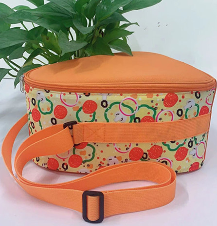 600D Fabric Triangle Carry Out Pizza Delivery Bag Heat Preservation Bag
