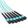 Buy cheap Female to Female 6 x MPO Trunk Cable Assembly 72 Fibers OM3 OFNR Aqua Jack from wholesalers