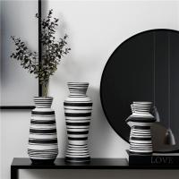 Buy cheap Nordic European Style Modern Stripe Home Decor Bud Vase Wedding Centerpiece Art product