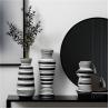 Buy cheap Nordic European Style Modern Stripe Home Decor Bud Vase Wedding Centerpiece Art Ornament Ceramic Vase For Flower from wholesalers