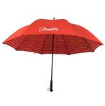 Manual Open Over Printing Red Umbrella 3 Folds