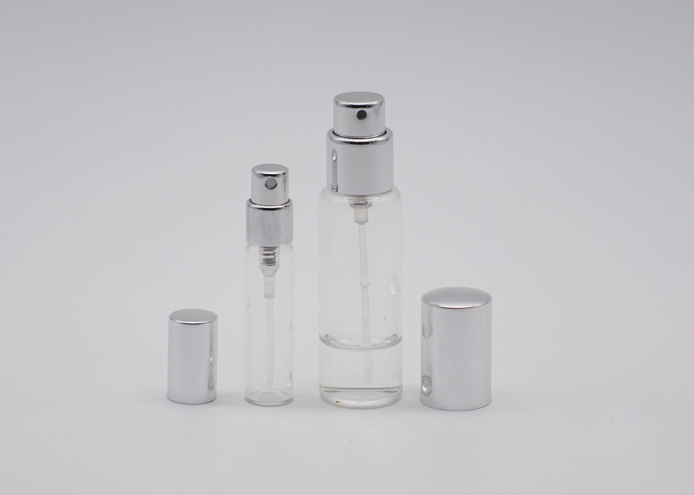 Wholesale Tester Size Spray Perfume Bottles 1.5ml 2ml Glass perfume vial With Aluminum Sprayer
