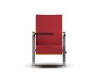 Upholstery Fabric Auditorium Conference Hall Chairs With Wood Veneer Plywood