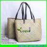 Buy cheap LUDA straw tote bag crochet handmade style seagrass straw handbag women tote bag from wholesalers