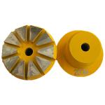 10mm Ground Grinding Metal Bond Tooling With 10 Segments Concrete Grinding Plugs