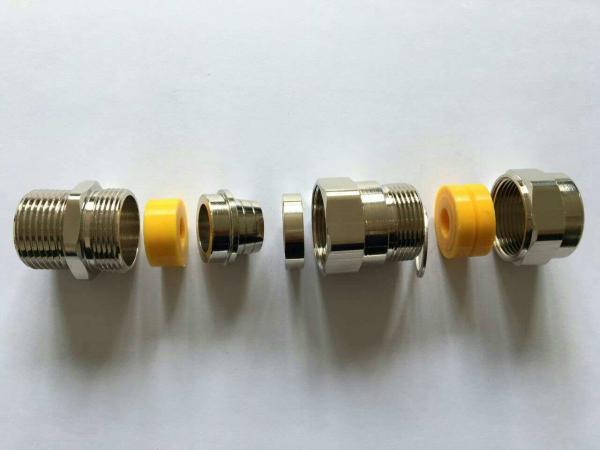 Buy cheap Stainless Steel Explosion Proof Cable Gland , IP54 Metal Cable Connectors from wholesalers