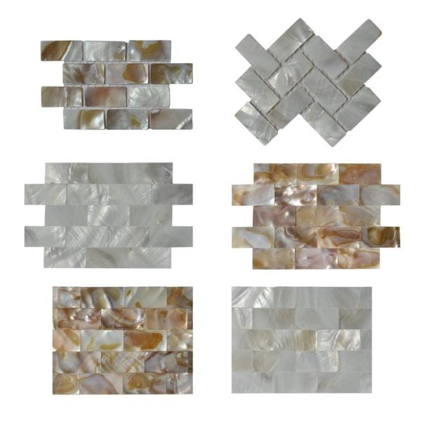 Buy cheap Contemporary Unique 3D Shell Mosaic Tile Patio Table Mosaic 2mm Thickness from wholesalers