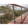 Buy cheap Round / Square / Flat Baluster Stainless Steel Cable Stair Railing System With Handrail from wholesalers