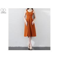 Buy cheap Sleeveless Short Length Prom Dresses Orange Backless Graduation Wear Bowknot product