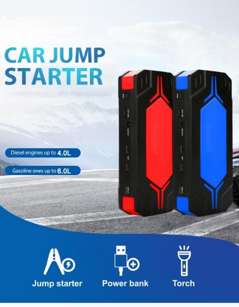 Buy cheap A42 12V Car Battery Jump Starter Power Packs Booster Portable USB Charger from wholesalers