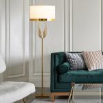 Creative U Shape Metal Tubular Floor Lamp Phnom Penh Lampshade Gold Floor Lamp