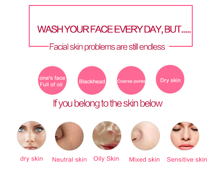 Waterproof Facial Beauty Device , Face Massage Brush Silicon And ABS Material