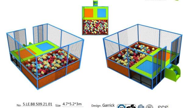 Buy cheap China Small Suze 24M2 Indoor Exercise Trampoline for Fitness/ Amusenment Trampoline Park for Commercial from wholesalers