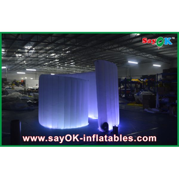 Advertising Booth Displays Blue Inflatable Advertising Led Spiral Party Event Photo Booth Green Colourful Tent