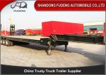 Four Axle 100 Ton Lowboy Semi Trailer Construction Equipment Carrier