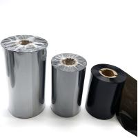 Buy cheap 80mm 300m Thermal Transfer Ribbons Black Wax Ribbon For Barcode Printer product