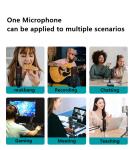 CE ROHS 170mm USB Recording Microphone For Laptop Plug And Play