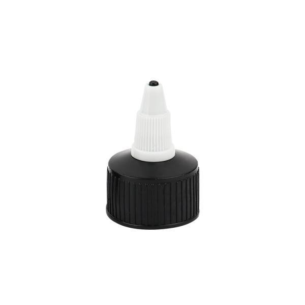 Buy cheap Black Plastic Twist Cap Pointed Nozzle Jelly Cap 24/410 Squeeze Bottle Caps For Glue from wholesalers