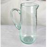 Buy cheap Recycle Green Spiraling Bubbles Glass Water Pitcher , Large Glass Pitcher from wholesalers