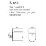 Wc Suspendu Wall-mounted Floating Toilets Luxury Wall Hung Toilet for Modern