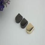 China manufacturer customized light gold square handbag metal cord end clip