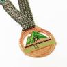 Buy cheap Die Casting Metal Sports Medal Round Marathon Medal With Heat Transfer Ribbon from wholesalers