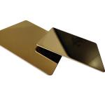 SS 201 Titanium Gold 8k No 8 Mirror Finish Stainless Steel Sheet