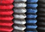 Soft Comfortable Short Pile Fabric 100% Polyester Strip Design Minky Velboa