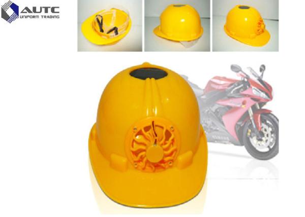 Buy cheap Work PPE Safety Helmet Light 51-61cm Solar Power Fan Rechargeable LED Lights from wholesalers