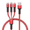Buy cheap Customizable Three In One Braided Charging Cable 1M Length For Mobile Phone from wholesalers