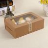 Buy cheap 6 Hole Clear Window Muffin Bakery Cardboard Cake Boxes from wholesalers