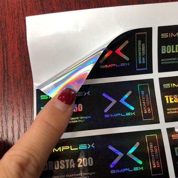 Buy cheap Holographic 10ml Vial Labels 60x30mm For vial Bottle from wholesalers