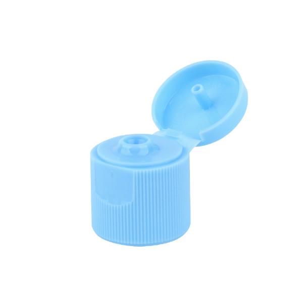 Buy cheap 24/410 Striped Plastic Butterfly Flip Top Cap Matte Blue Skin Lotion Bottle Cap from wholesalers