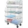 Buy cheap Mobile Chrome Stackable Wire Basket Rack For Medical Articles With 5 Bins Hospital from wholesalers