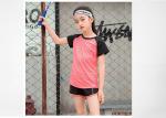 ODM Service Flatlock Stitching Kids Sports Clothing Polyester Spandex T Shirts