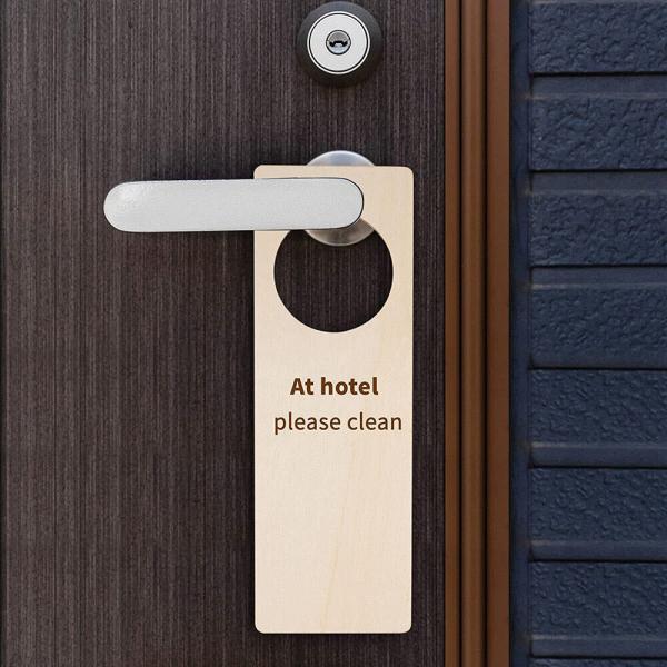 Buy cheap Engraving Custom DIY Wooden Door Hanging Made From Wood Chips from wholesalers